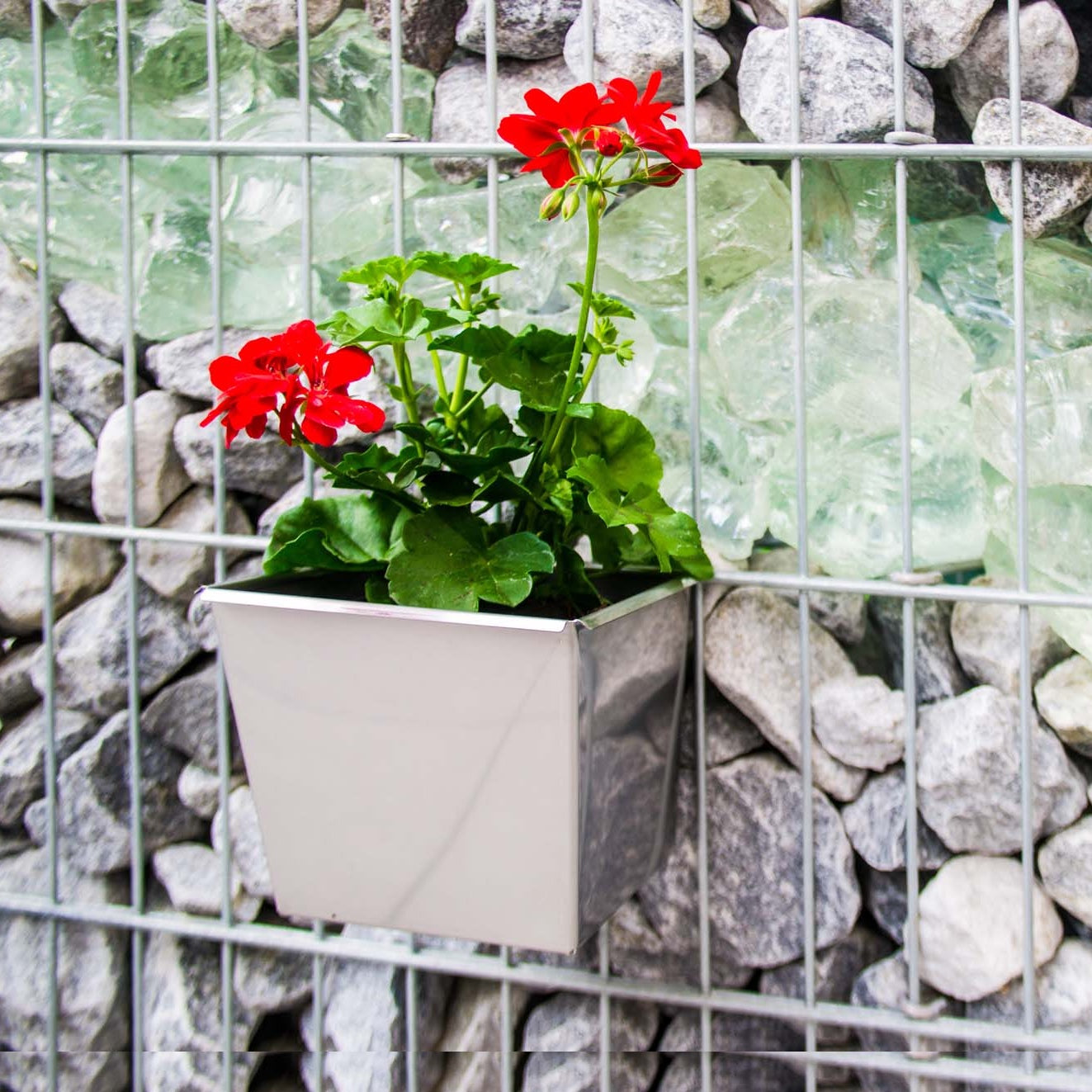 Blumenkasten für Gabionen