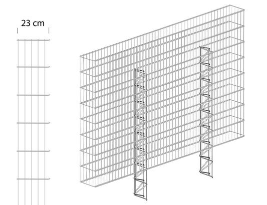 Gabionenzaun 23cm