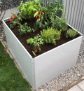 Hochbeet Design Weißaluminium