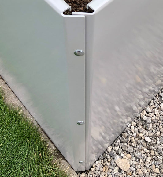 Hochbeet Design Weißaluminium